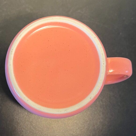 ENJOY JOY Find Joy in the Ordinary ~ Pink Ceramic Cat and Fish Mug - Picture 6 of 6